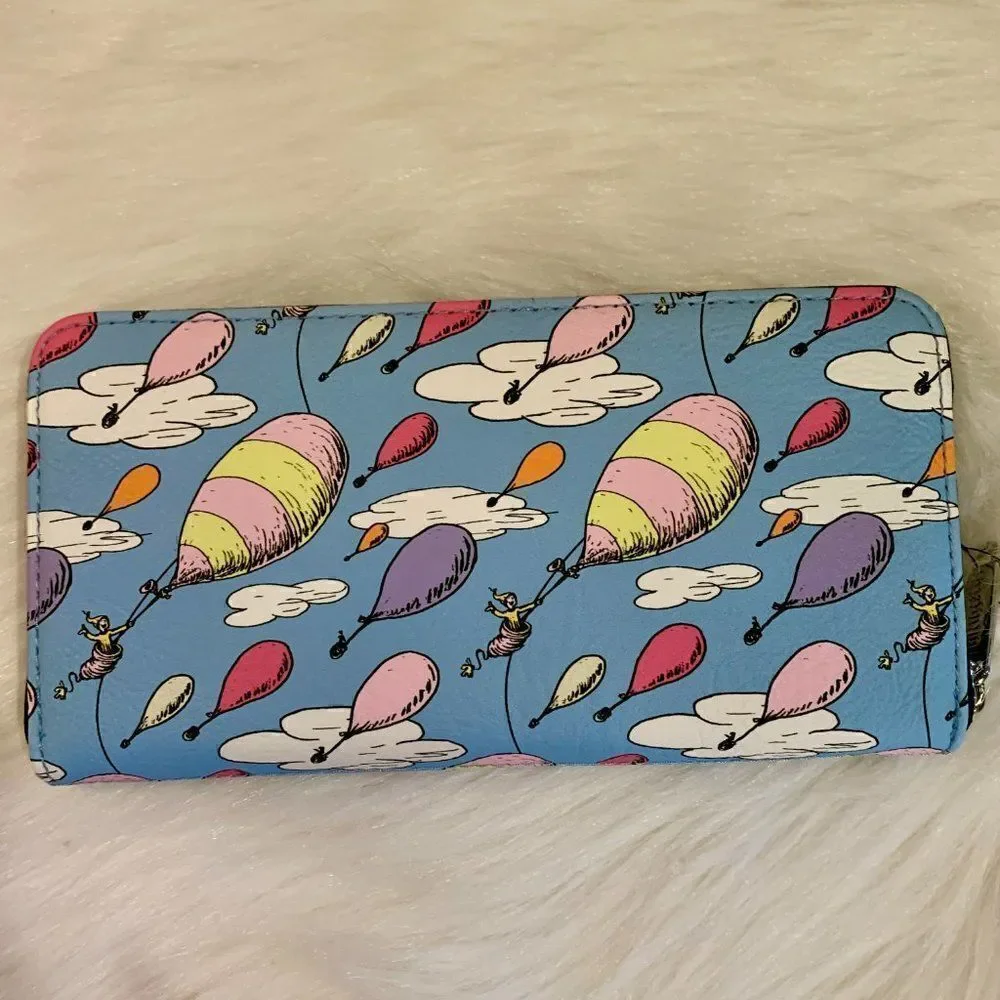 Loungefly Dr. Seuss Oh the Places You’ll Go Mini Backpack & Wallet NWT